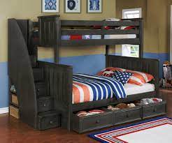 Choose a durable metal finish that can keep up with an active lifestyle. Brandon Bunk Bed Twin Over Full With Stairs In Driftwood Gray Allen House Kids Loft Beds And Bunk Beds