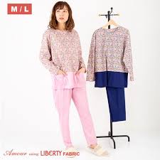 楽天市場 リバティプリント 60天竺 ニット 花柄 パジャマ hneysuckle レディース プルオーバー 春 秋 部屋着 綿100 敬老の日 日本製 高級 ギフト アムールパジャマ公式オンライン プルオーバー パジャマ リバティ プリント