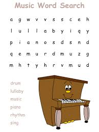 Please check your puzzle carefully to make sure all of your words are there. Music Word Search Puzzles