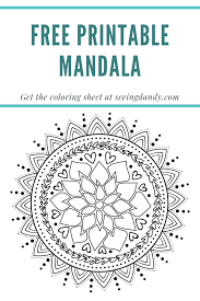 What's included you will receive your coloring pages in one convenient pdf file. Mandala Coloring Sheet Free Printable For Stress Relief Seeing Dandy Free Printables Coloring Sheets Mandala Coloring
