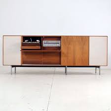 George Nelson Thin Edge Rosewood Stereo Cabinet Components Include A Jvc Receiver Garrard Phono Player Viking Reel To Reel And A George Nelson Dolaplar Pikap