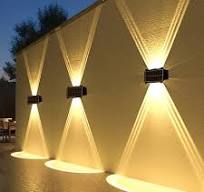 Solar Led Light Outdoor Wall Lamps Up and Down Luminous Lighting External  Night Light Lustre Garden Decoration Fense Wall Lights - AliExpress
