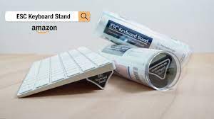 Your new patent pending esc computer keyboard stand attaches with micro suction grip pad technology, allowing it to be cleanly removed and repositioned as desired. Esc Computer Keyboard Stand Laptop Stand Adjustable Ergonomic Tilt Youtube
