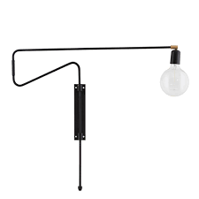 swing vegglampe 70cm sort house doctor royaldesign no wall lamp house doctor black lamps