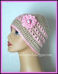 Posh Pooch Designs Dog Clothes Ann S Pink Ribbon Chemo Beanie Crochet Hat Pattern Crochet Beanie Pattern Crochet Hats