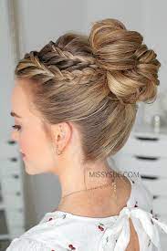 A Style Like This Is Ideal For Someone With Thin Hair Who Is Looking For A Romantic Appearance That Still Keeps T High Bun Hairstyles Big Hair Updo Hair Styles