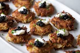 Mini Bougie Latkes Cooking With Cocktail Rings In 2020 Cooking Light Recipes Cooking Food