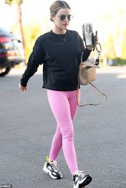 Even the period before christmas and during the sales that follow, routine is still there, although the i go down the stairs and open the main doors. Lucy Hale Slips Into Bubblegum Pink Leggings As She Steps Out In Sunny Los Angeles For A Workout Daily Mail Online