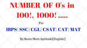 Factorial is used in many areas of mathematics but mainly used in permutation and combination. Finding Number Of Zeros In 100 1000 10000 Factorial Youtube