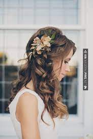 Flowers Loose Curls Wedding Hair Down Wedding Hairstyles Hair Styles
