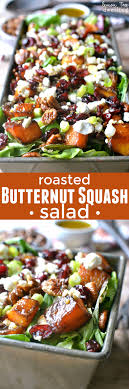 Roasted Butternut Squash Salad Recipe Delicious Salads Healthy Recipes Butternut Squash Salad