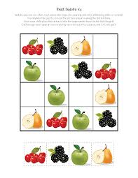 Fruit Sudoku Puzzles Free Printables Sudoku Puzzles Sudoku Puzzles For Kids