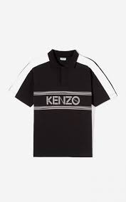 mens kenzo logo regular fit polo shirt black kenzo polos the feastie boys