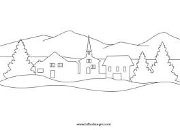 Paesaggio Invernale Disegno Ornamenti Di Natale Fai Da Te Natale Artigianato Decorazioni Di Natale