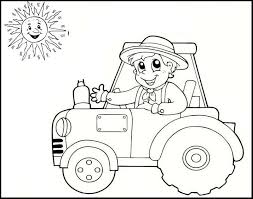 Simple Easy Tractor Coloring Page Tractor Coloring Pages Coloring Books Thanksgiving Coloring Book
