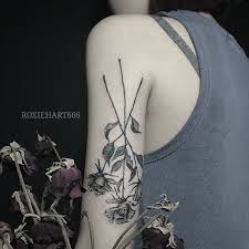 Dried Rose Tattoo By Roxiehart666 Tattoos Rose Tattoo Matching Tats