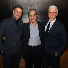 caraspresente con Ari Berger, Nino Aloisi y Sergio Berger en la cena  organizada por Omega en el Hotel Sofitel. Crédito de foto: @israelghp