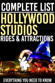 Hollywood Studios Rides And Attractions Disney World Hollywood Studios Disney World Rides Hollywood Studios Disney
