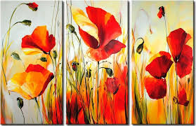 Wandbild Rote Wiese Idee Farbe Wandbilder Abstrakte Malerei