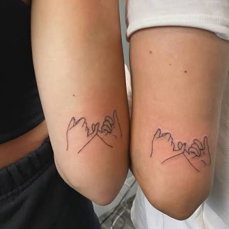 ✨ Matching Tattoos: Bonds that Last Forever ✨ Matching tattoos are the  perfect way to celebrate a special connection with family or friends. A  symbol of your friendship or love that stays