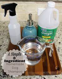 A Simple 3 Ingredient Homemade Dog Shampoo Homemade Dog Shampoo Diy Dog Shampoo Dog Shampoo