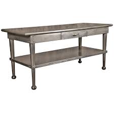 Shop stainless steel tables at nisbets uk, with free delivery available hygienic food prep tables tables with upstands kitchen prep stations. Vintage Stainless Steel Kitchen Table At 1stdibs