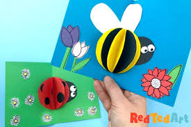 All your assets in one place. 3d Paper Bee Card Pop Up Cards For Kids Red Ted Art Make Crafting With Kids Easy Fun