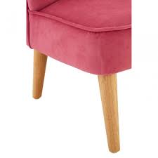 Featuring a classic tufted back and seat, this fabric accent chair adds an exposed wood bottom frame and straight wood legs to give it a sharp, modern appearance. Mia Kids Pink Armless 2 Seat Settee In Wood And Polyester Velvet Clanbay