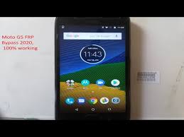 Delete all account frp moto g5 all version 8.0.8.1 for free need password for fasbootl tool. Moto G5 Frp Bypass 2020 Hard Reset 100 Working Youtube