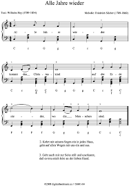 • noten und text zum weihnachtslied alle jahre wieder findest du hier unten kostenlos zum herunterladen. Alle Jahre Wieder Weihnachtslied Weihnachten