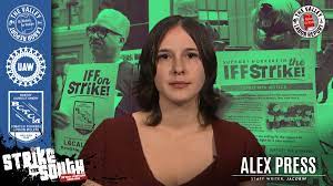 Alex Press on X: I look kind of sad here but I am in fact THRILLED to be  on and hope everyone donates to these strikers!!  X