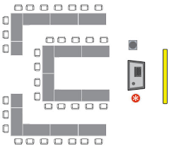 U Shaped Classroom Seating Chart Template Horseshoe Seating