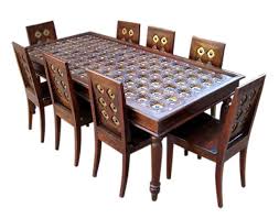 Picket house flynn 5 piece dining table set. Brass Fitted Dining Table Set Indn46
