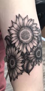 Black And Grey Sunflower Tattoo Awesome Black Gray Sunflower Tattoo C Tattoo Artist Ellie Weiss Sunflower Tattoo Shoulder Sunflower Tattoos Sunflower Tattoo
