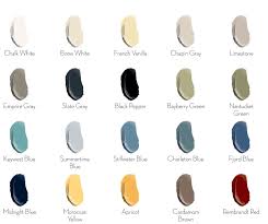 General Finishes Chalk Style Paint Color Chart