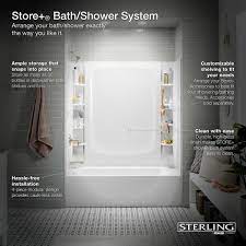 Check spelling or type a new query. Sterling Store 5 Ft Right Hand Drain Rectangular Alcove Bathtub With Wall Set And 12 Piece Accessory Set In White 71171720 0 12 The Home Depot