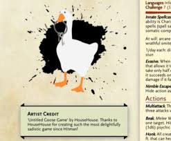 Beginning at 4th level, you can use your reaction when you fall to reduce any falling damage you take by an amount equal to five times your. How To Add The Untitled Goose Game Goose To Your Next D D Campaign Polygon