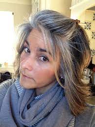 Blending In Greys In Brown Hair Yahoo Search Results Gray Hair Highlights Transition To Gray Hair Blending Gray Hair