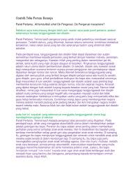 Hidup sehat sendiri sangat sederhana. Contoh Teks Forum Remaja