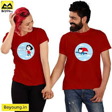 Buy Latest Couple T Shirts Online At Beyoung With The Pocket Friendly Price Beyoung Assures You With Best Printing Couple T Shirt Tshirts Online Shirt Online