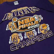 Lakers Nba Finals 2000 Champions T Shirt Tultex Men S Xl Kobe Shaq Tultex Lakers Nba Finals Lakers Shaq