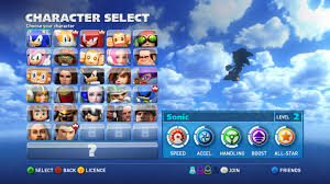 Characters · sonic the hedgehog · miles tails prower · knuckles the echidna · amy rose · shadow the hedgehog (unlockable, buy with 32 stars in . Sonic All Stars Racing Transformed Collection 212480 Issue 426 Valvesoftware Proton Github