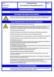 Es muss erkennbar sein, dass die gefährdungsbeurteilung effektiv durchgeführt wurde. Betriebsanweisungen Fur Arbeitsmittel Bohrmaschine Standerbohrmaschine Bg Bau Berufsgenossenschaft Der Bauwirtschaft