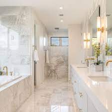 Go contemporary with gold or brass. White And Gold Bathroom Ideas Houzz