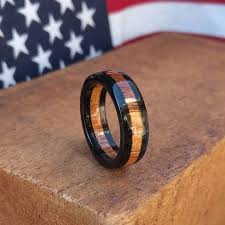 Ebony Wood Ring Hawaiian Koa Wood Ring Wooden Ring Wedding Band Wood Anniversar Wooden Wedding Ring Mens Mens Wooden Wedding Bands Wooden Wedding Bands