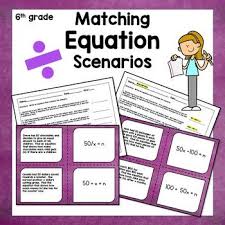 Writing And Matching Expressions Equations Word Problems By Lisa Yeip Word Problems Writing Equations Middle School Resources