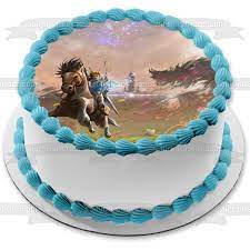 Another story of princess peach, she invited mario to her castle for cake. The Legend Of Zelda Breath Of The Wild Edible Cake Topper Image Abpid0 A Birthday Place