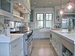 Jane Green S Kitchen Martha Stewart Bedford Grey On Cabs Honed Carrerra Marble Home Kitchens Kitchen Design Kitchen Inspirations