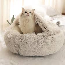 You're in luck, because that's exactly what we're discussing today! Pet Dog Cat Bed Round Plush Cat Warm Bed House Soft Long Plush Bed For Small Dogs Cats Nest 2 In 1 Cat Bed Buy At A Low Prices On Joom E Commerce Platform