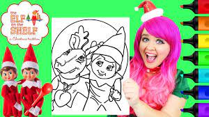 Hi, i'm amy from living locurto and i am super excited to be a guest here on kids activities blog! Coloring Elf On The Shelf Reindeer Christmas Coloring Page Prismacolor Markers Kimmi The Clown Youtube